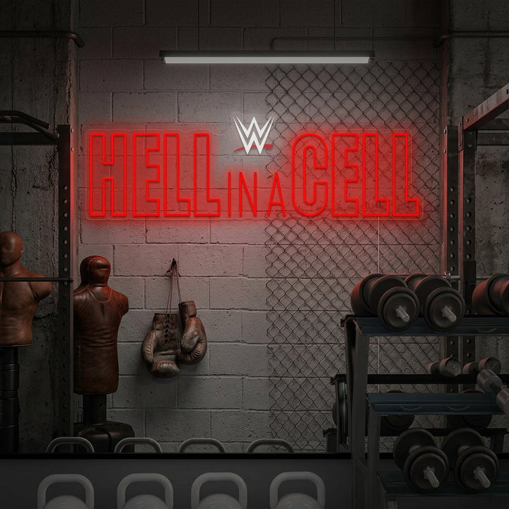 "Hell In A Cell" Insegna al neon