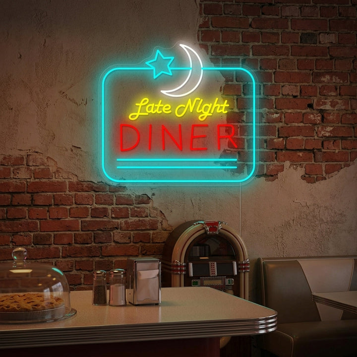 "Late Night Diner" Insegna al neon