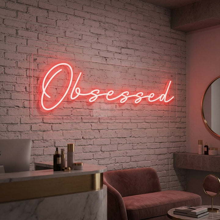 "Obsessed" Insegna al neon