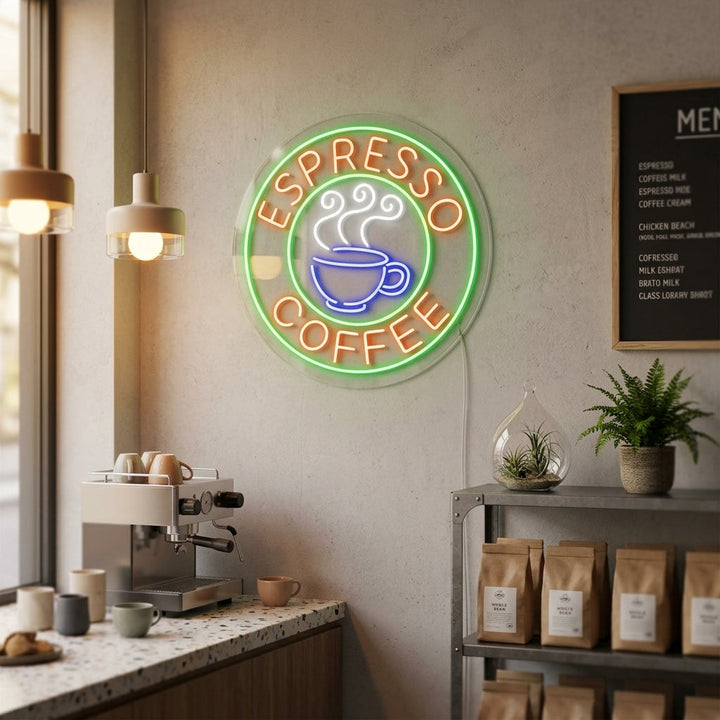 "Espresso Coffee" Insegna al neon