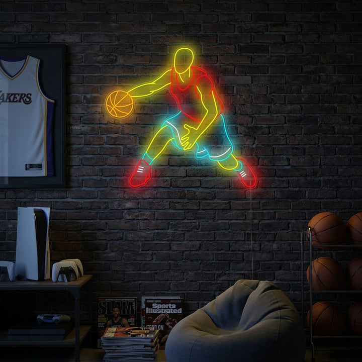 "Giocatore di basket" Insegna al neon