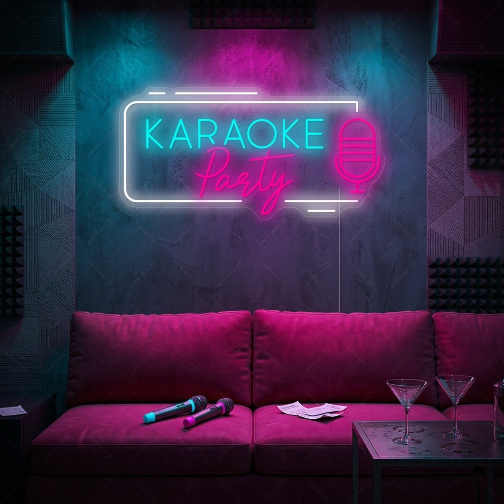 "Karaoke Party" Insegna al neon