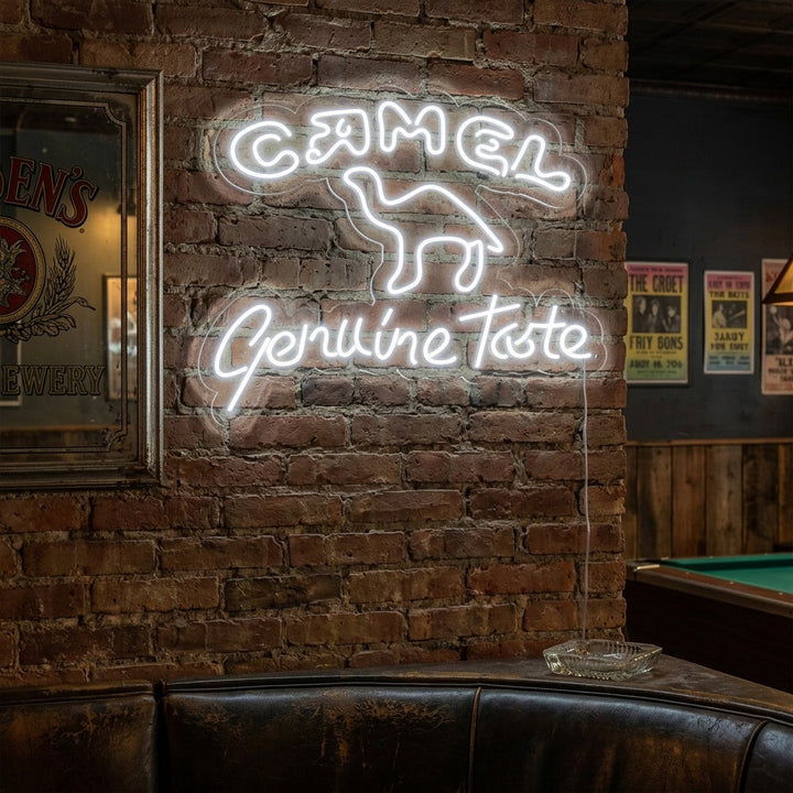 "Camel Genuine Taste" Insegna al neon