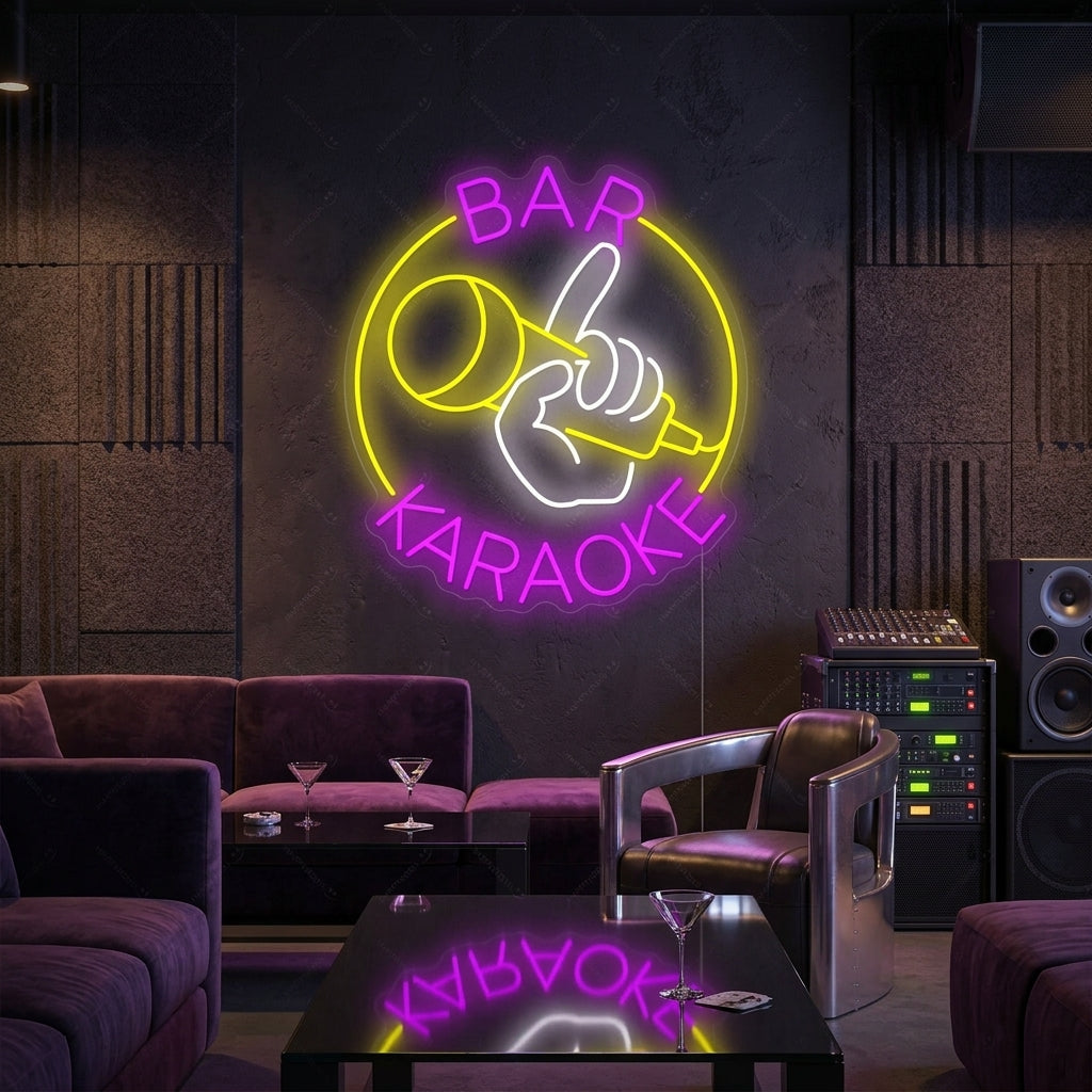 "Karaoke Bar" Insegna al neon