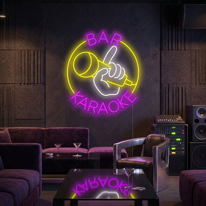 "Karaoke Bar" Insegna al neon