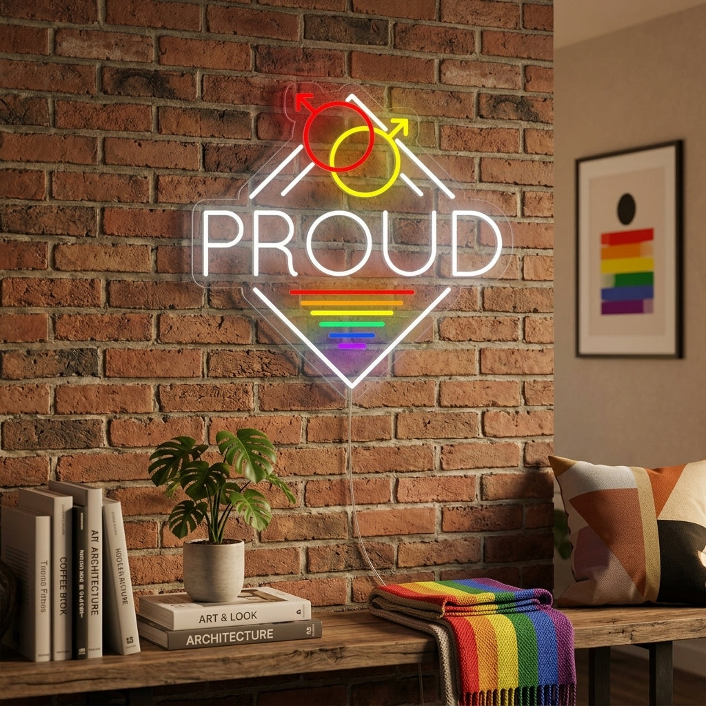 "LGBT Proud" Insegna al neon