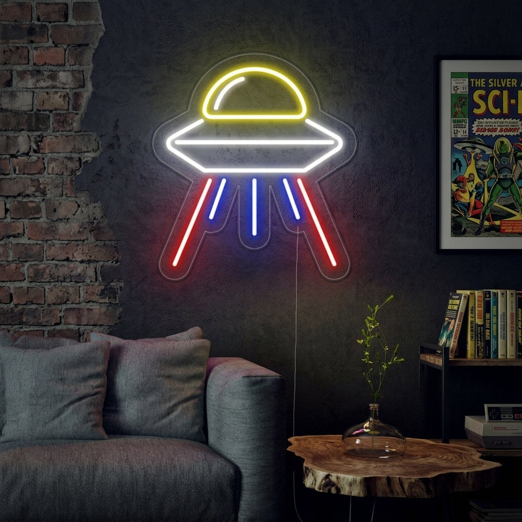 "Astronave Aliena" Insegna al neon