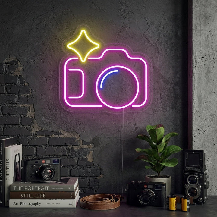 "Fotocamera" Insegna al neon