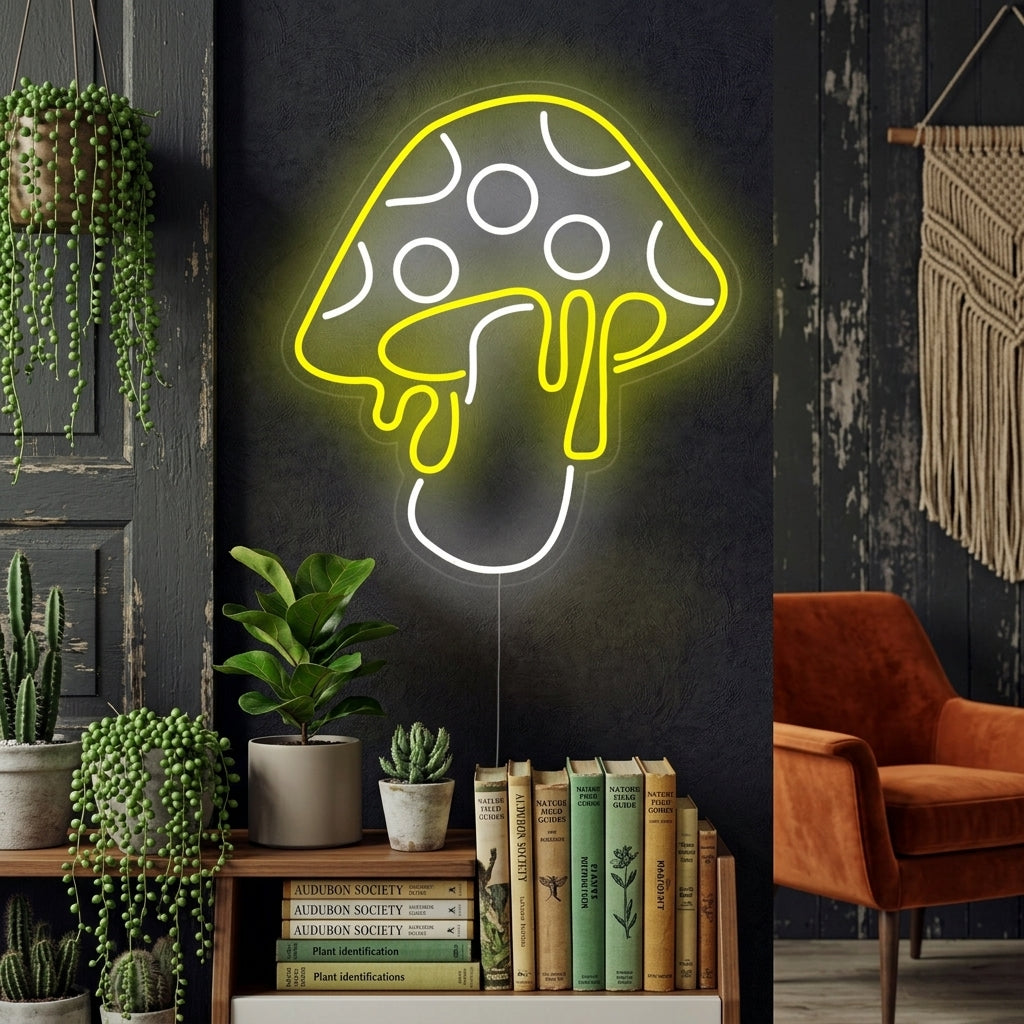 "Fungo Che Si Scioglie" Insegna al neon