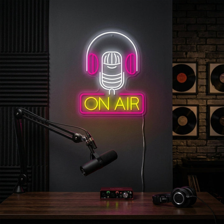 "On Air" Insegna al neon