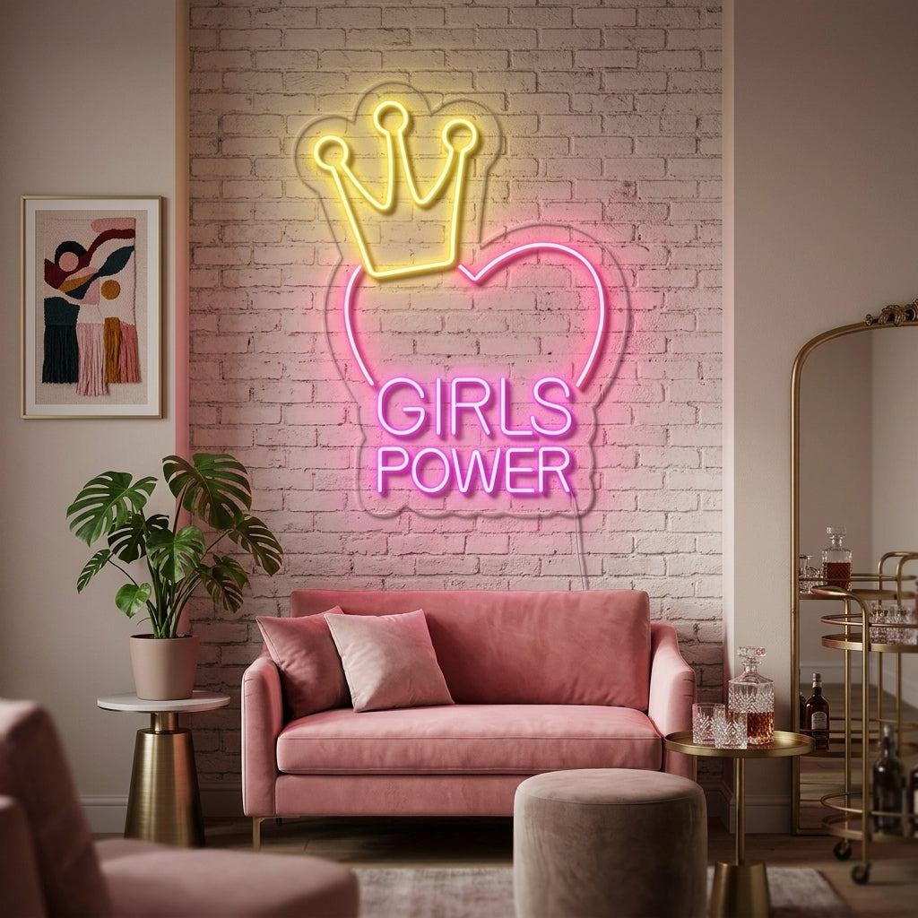 "Girls Power" Insegna al neon