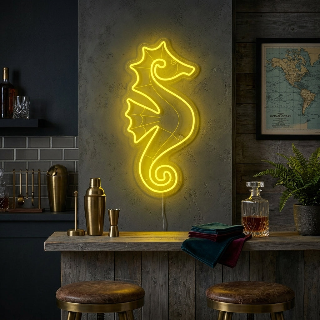 "Cavalluccio Marino" Insegna al neon