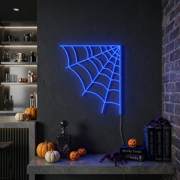 "Ragnatela Di Halloween" Insegna al neon