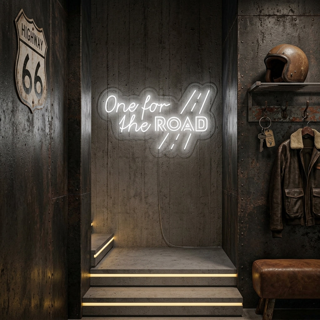 "One for the Road" Insegna al neon