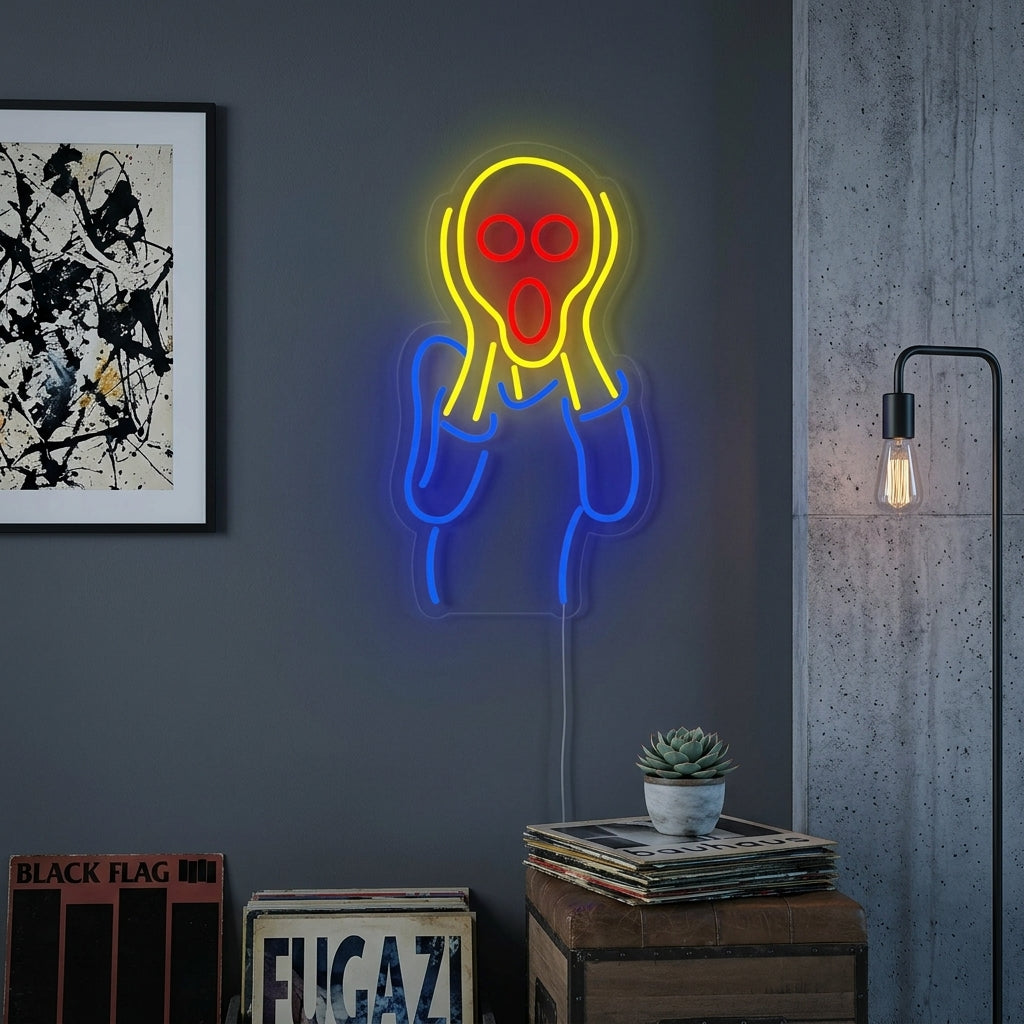 "L'Urlo Edvard Munch" Insegna al neon