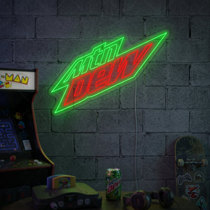 "Mountain Dew" Insegna al neon