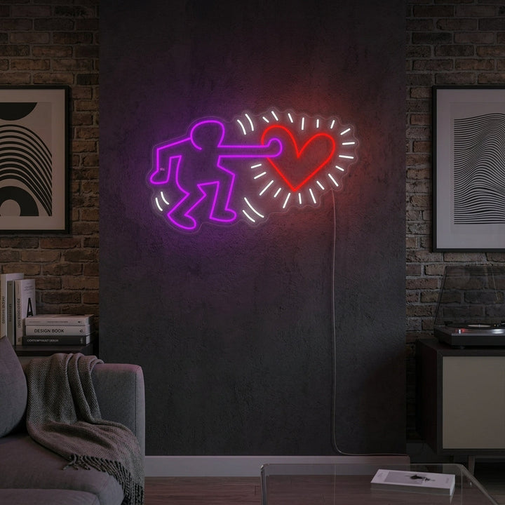 "Inviare Amore" Insegna al neon