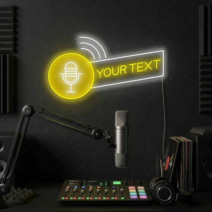 "Logo Podcast personalizzato" Insegna al neon