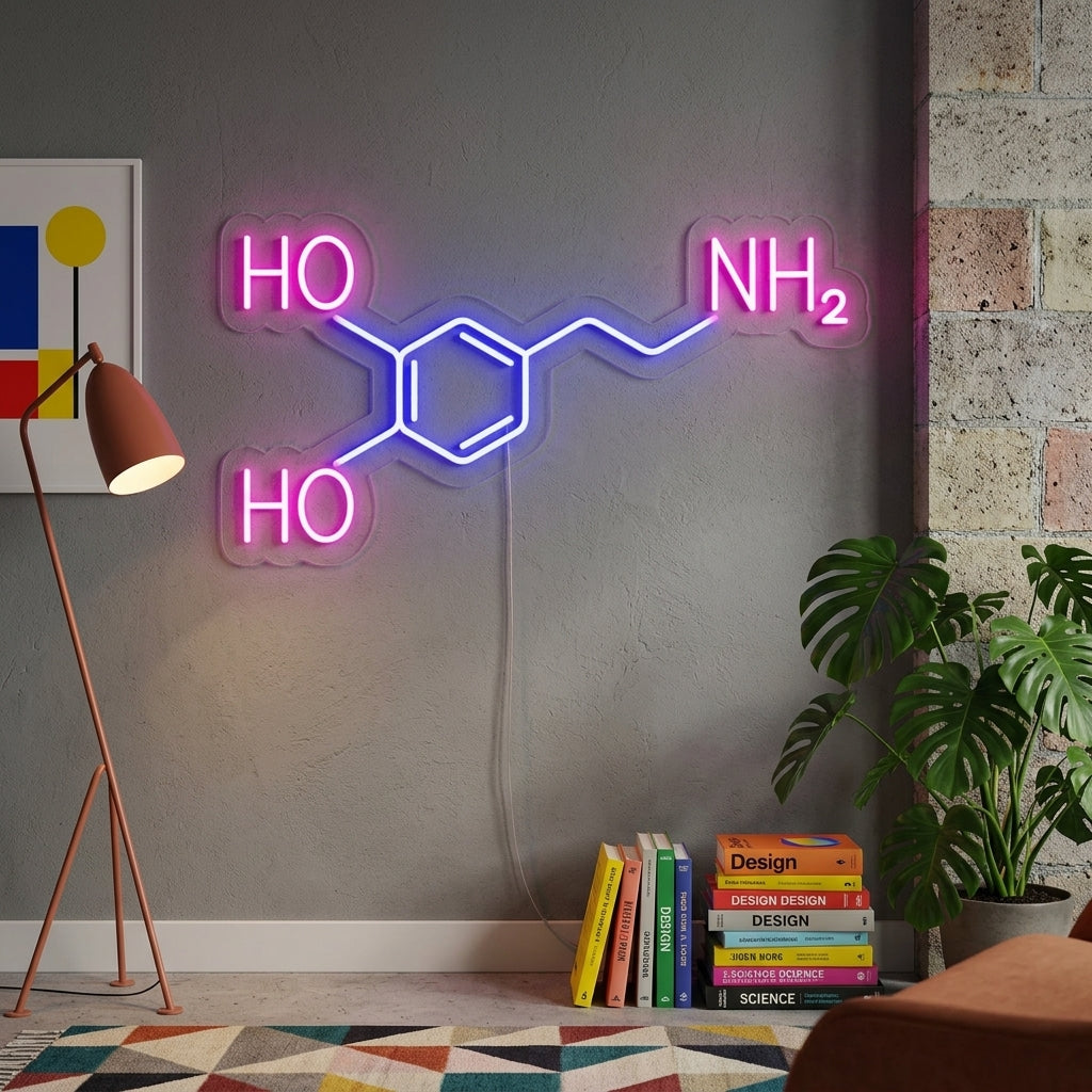 "Molecola Di Dopamina" Insegna al neon