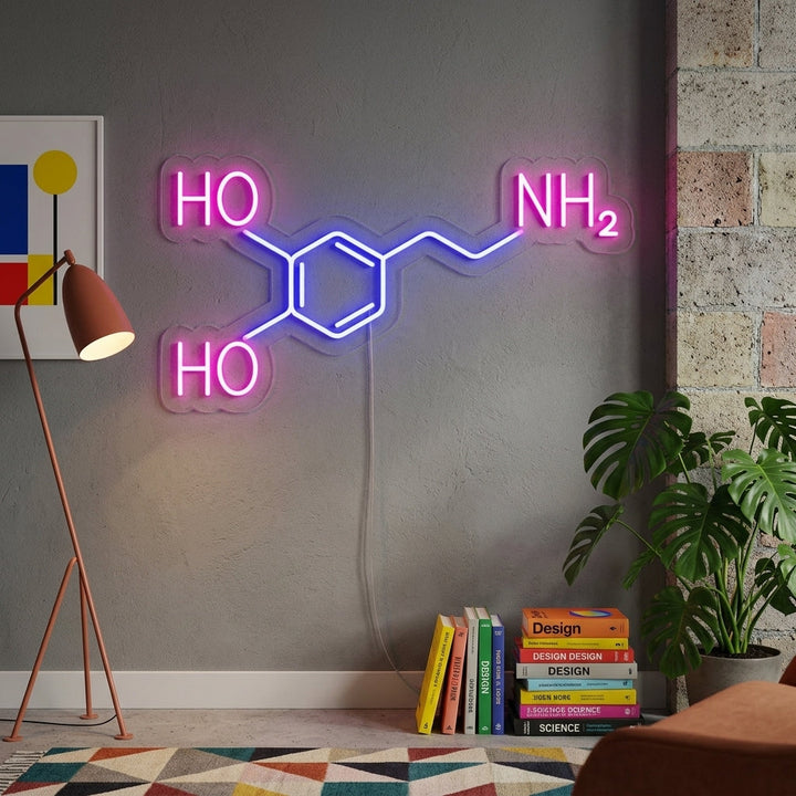 "Molecola Di Dopamina" Insegna al neon
