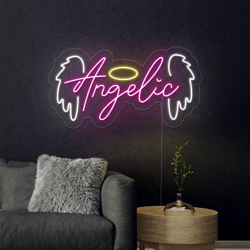 "Angelo, Angelic" Insegna al neon