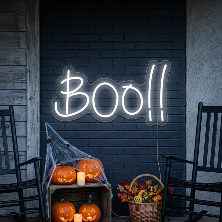 "Decorazione Di Halloween Boo" Insegna al neon