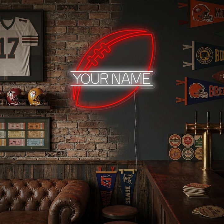 "Calcio personalizzato" Insegna al neon