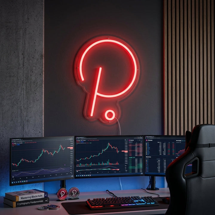 "Logo Polkadot" Insegna al neon