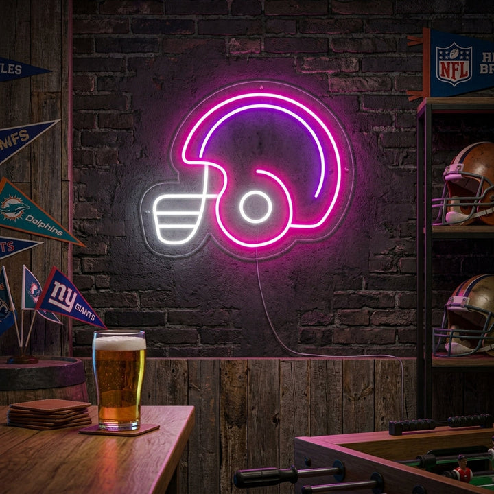 "Casco Giocatore Di Calcio" Insegna al neon