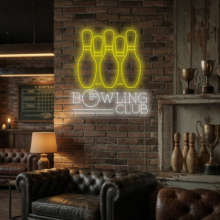 "Bowling Club" Insegna al neon