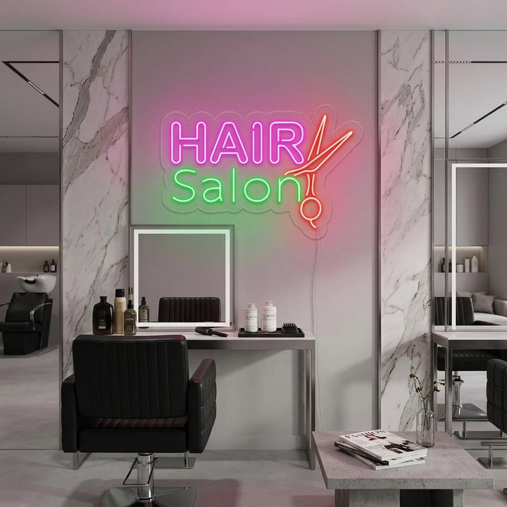 "Hair Salon" Insegna al neon