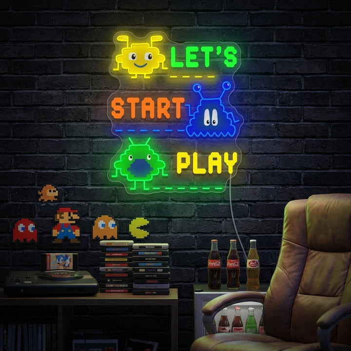 "Videogioco a 8 bit" Insegna al neon
