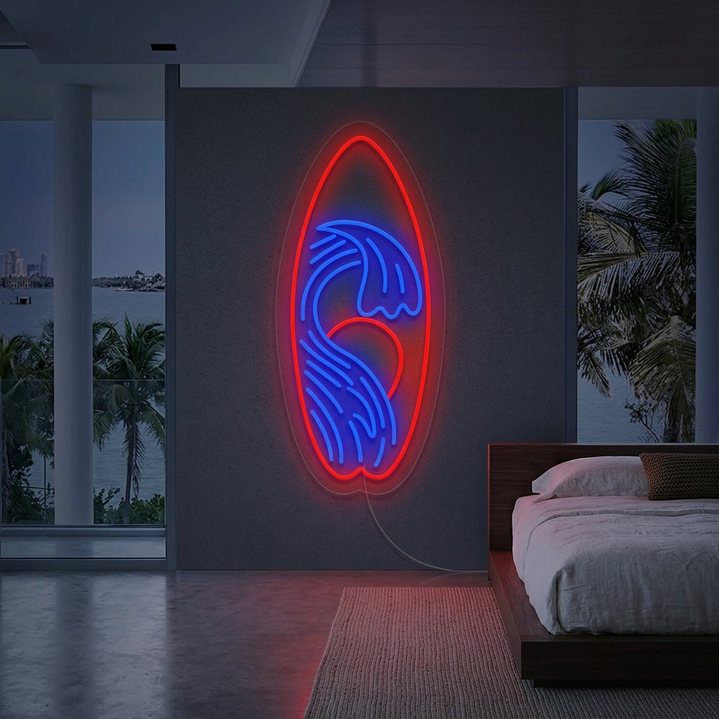 "Attrezzatura Sportiva Da Surf" Insegna al neon