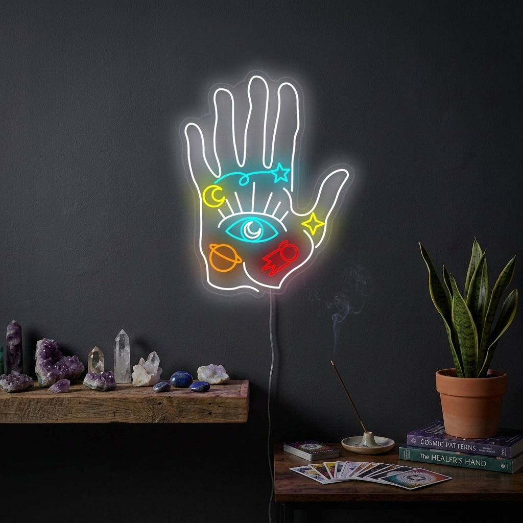 "Mano Spirituale" Insegna al neon