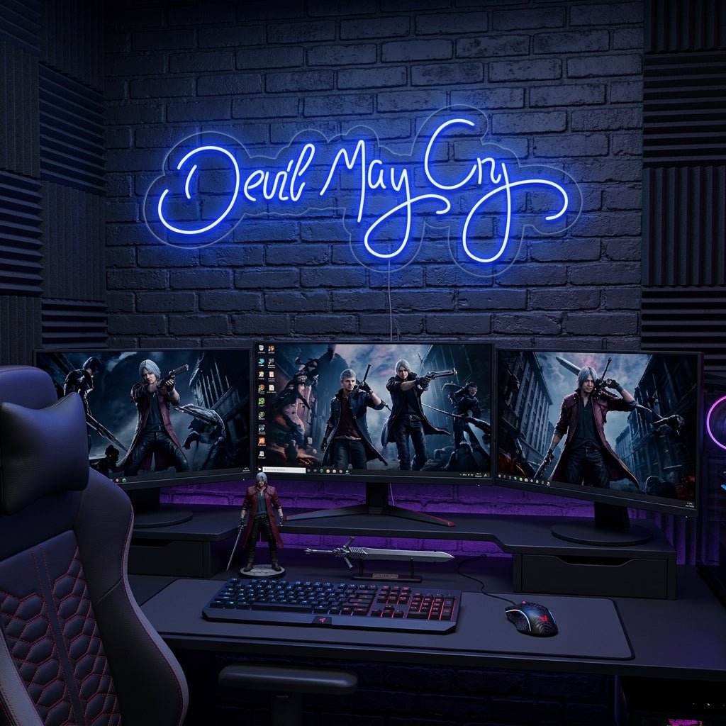 "Devil May Cry, Decorazioni Per Giocatori" Insegna al neon