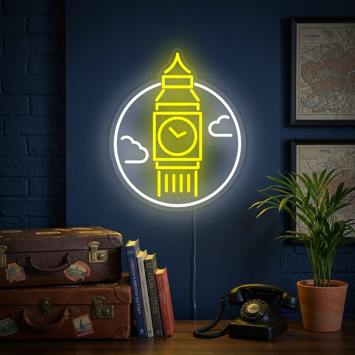 "Big Ben Di Londra" Insegna al neon