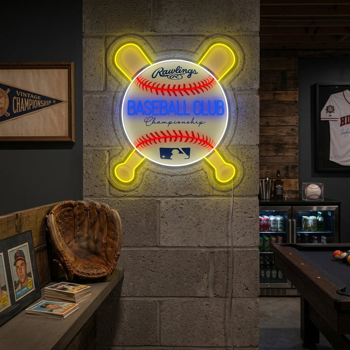 "Baseball Club" Insegna al neon