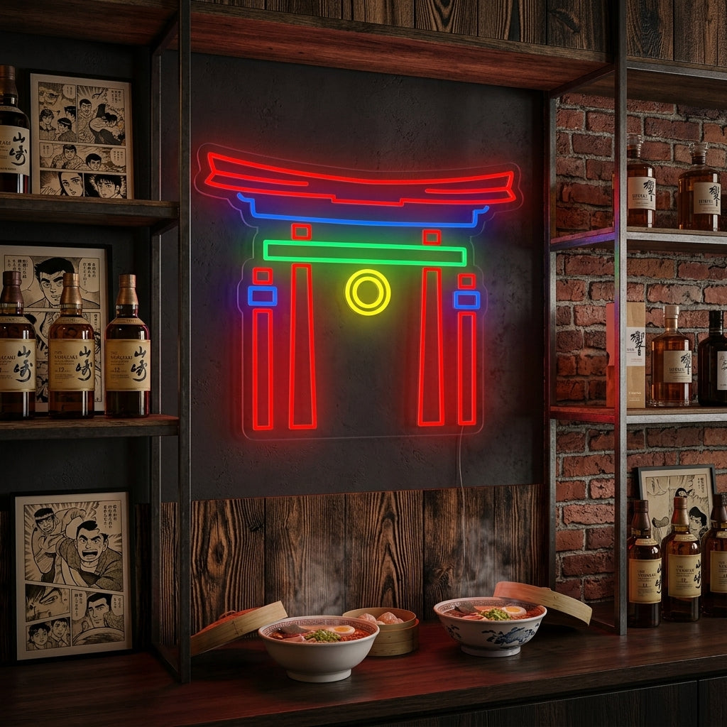 "Torii Giapponese" Insegna al neon