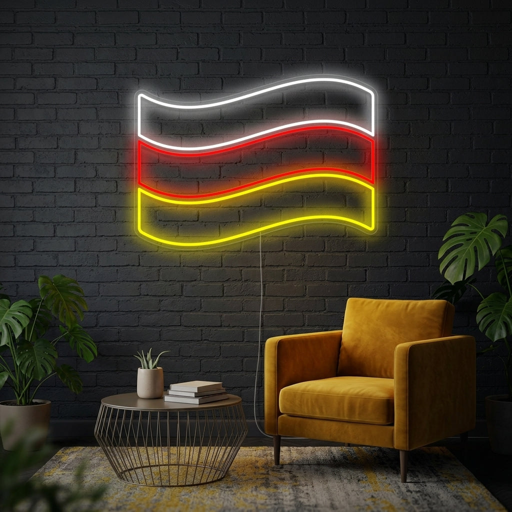 "Bandiera Della Germania" Insegna al neon