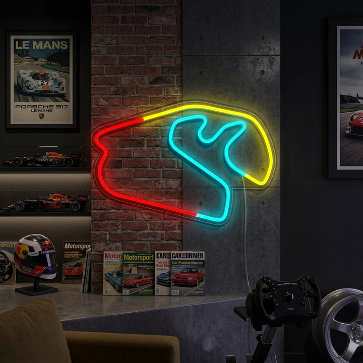 "Gara Di Formula 1 Brasiliana" Insegna al neon, F1 neon tracks