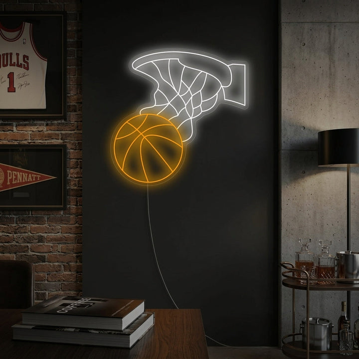 "Canestro da basket" Insegna al neon
