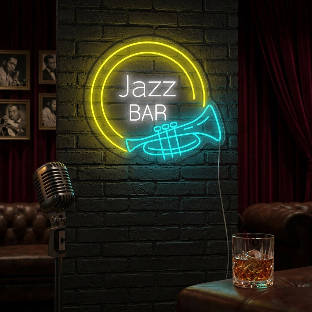 "Jazz Bar" Insegna al neon