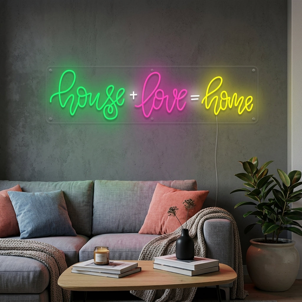 "House Love Home" Insegna al neon