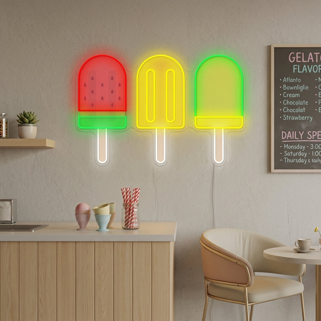 "Bar del gelato" Insegna al neon