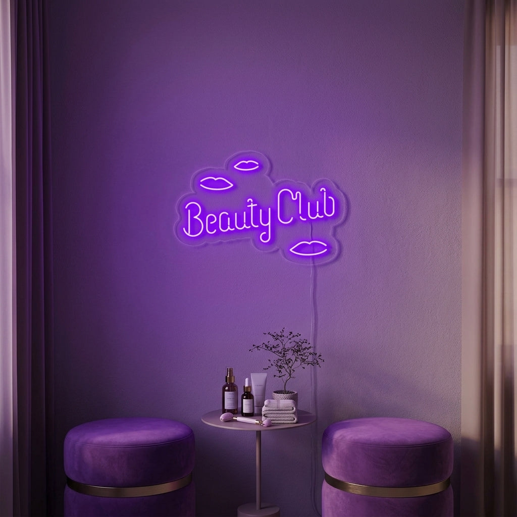 "Beauty Club" Insegna al neon