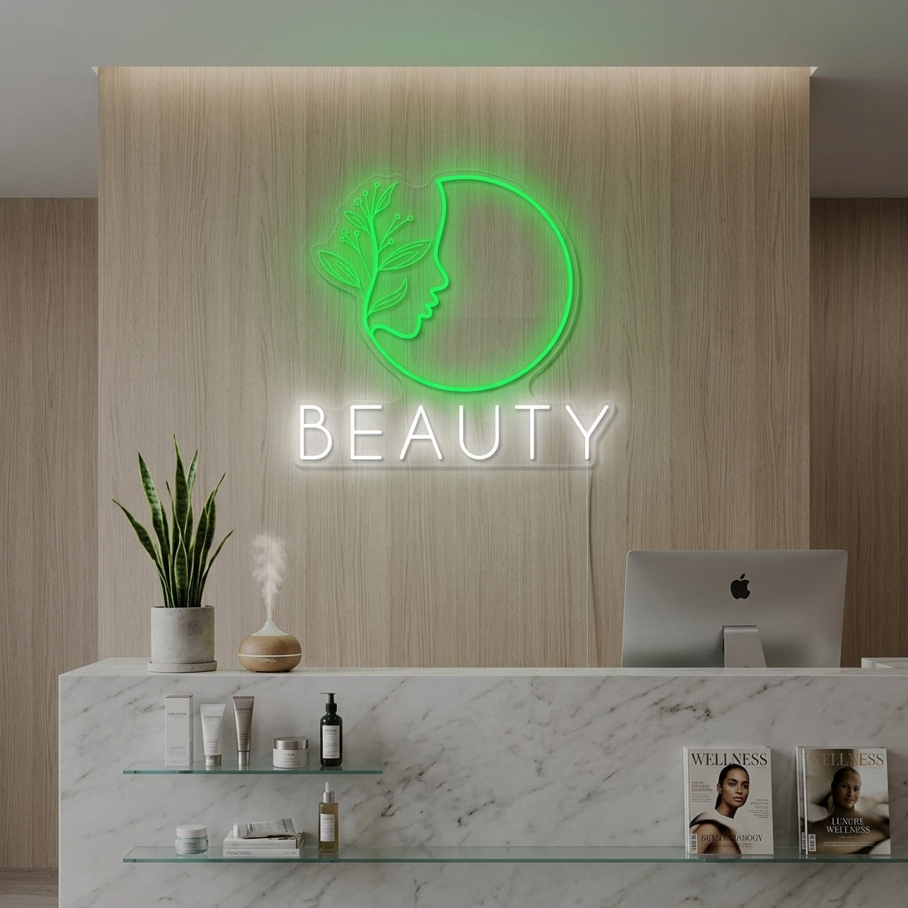 "Logo Spa di bellezza" Insegna al neon