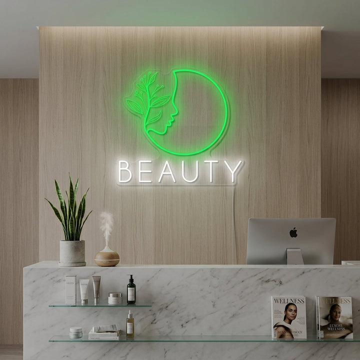 "Logo Spa di bellezza" Insegna al neon