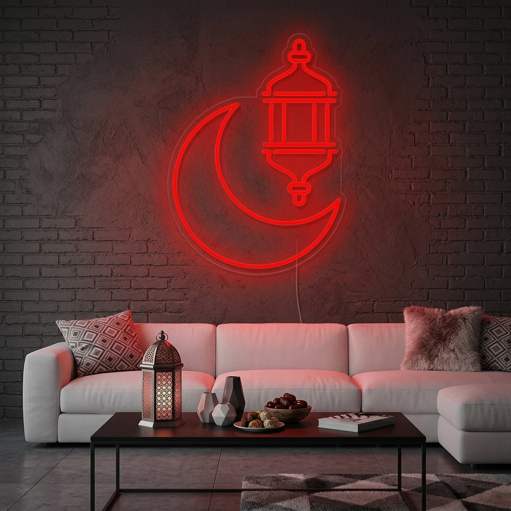 "Ramadan Kareem Copertura Festività Araba" Insegna al neon