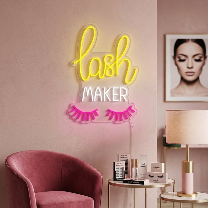 "Lash Maker" Insegna al neon