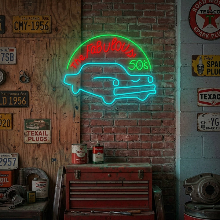 "Fabulous 50s" Insegna al neon